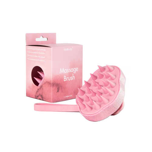 Bellody - Brosse de massage du cuir chevelu - Rose tendre