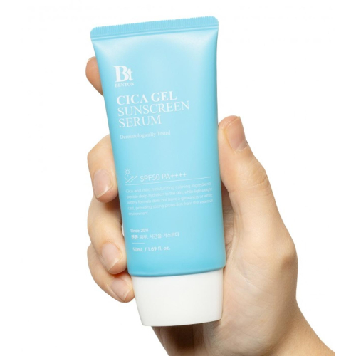 Benton - Sérum solaire hydratant et apaisant SPF50+ Cica Gel