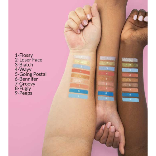 BH Cosmetics - *Totally Plastic* - Mini palette de fards à paupières Iggy Azalea - Fourrure bleue