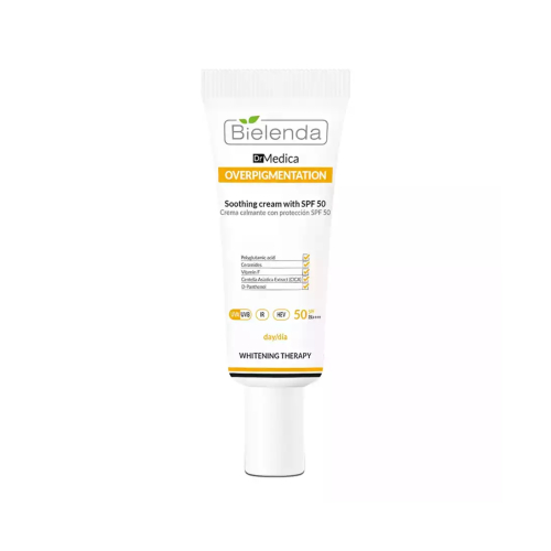 Bielenda - *Dr Medica* - Crème solaire visage SPF50 Overpigmentation