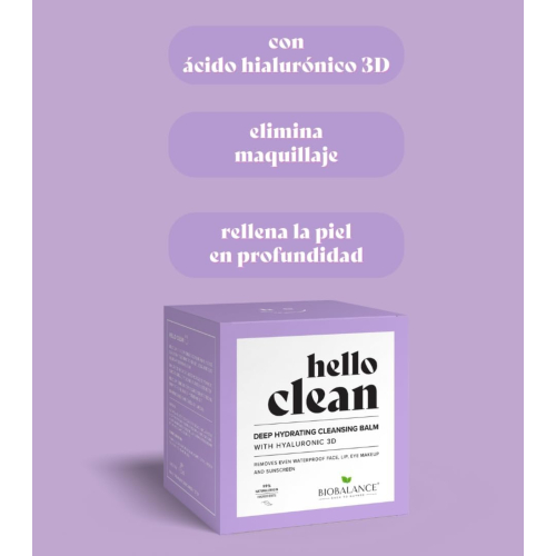 Biobalance - *Hello Clean* - Baume Nettoyant - Acide Hyaluronique 3D