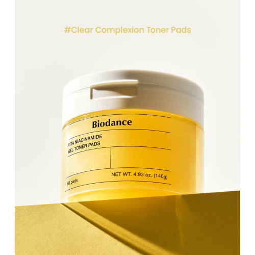 Biodance - Lotion tonique éclaircissante en tampon Vita Niacinamide - 60 pièces