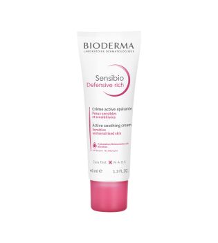 Bioderma - Crème apaisante et nourrissante Sensibio Defensive Rich - Peaux sensibles