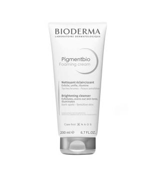 Bioderma - Nettoyant exfoliant et illuminateur Pigmentbio Foaming Cream - Peau sensible avec boutons et hyperpigmentation