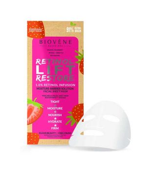 Biovène - Masque visage - Rétinol et fraise