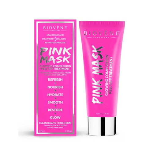 Biovène - Masque peel-off au charbon Glowing Complexion Pink Mask
