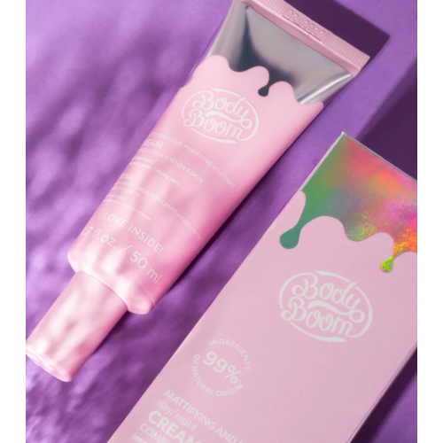 Bodyboom - *Basic Pink* - Crème visage matifiante - Peaux mixtes et grasses