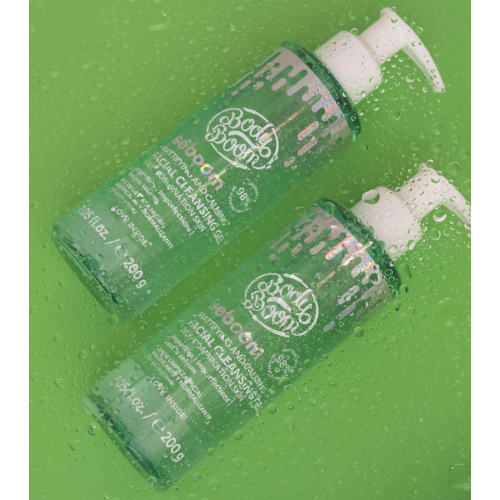 Bodyboom - *Seboom* - Gel nettoyant matifiant Bétaïne + Acide Salicylique - Peaux mixtes et grasses