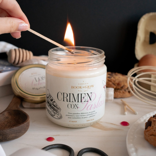 Book and Glow - *Los Archivos* - Bougie de soja - Crimen Con Pastas