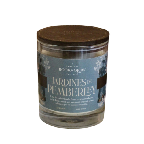 Book and Glow - *Mundos extraordinadios* - Bougie de soja - Jardines de Pemberley