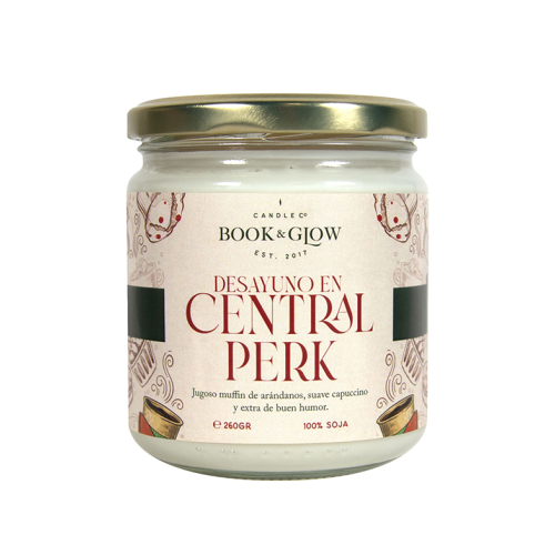 Book and Glow - *Mundos Extraordinarios*-  Bougie de soja - Desayuno en Central Perk