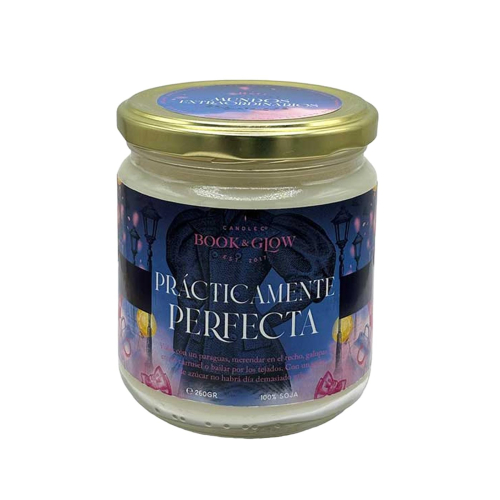 Book and Glow - *Mundos Extraordinarios* - Bougie de soja - Prácticamente Perfecta