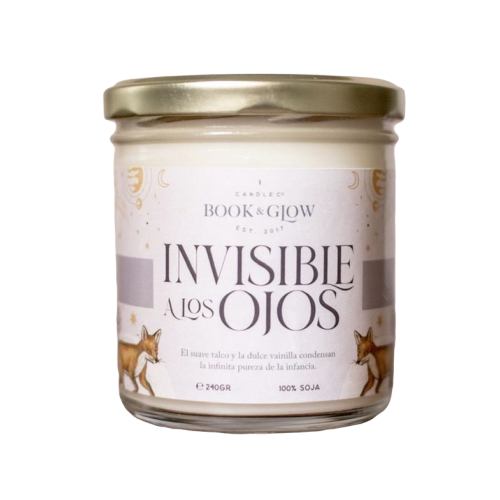 Book and Glow - *Remarkable Worlds* - Bougie de Soja Vegan - Invisible pour les Yeux