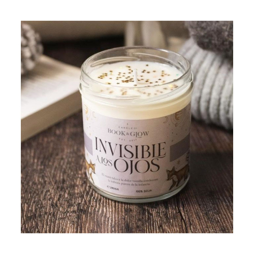 Book and Glow - *Remarkable Worlds* - Bougie de Soja Vegan - Invisible pour les Yeux