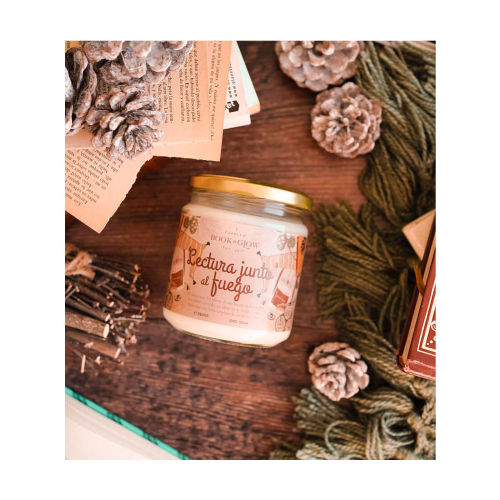 Book and Glow - *Perfect Moments* - Bougie de soja - Lecture au coin du feu