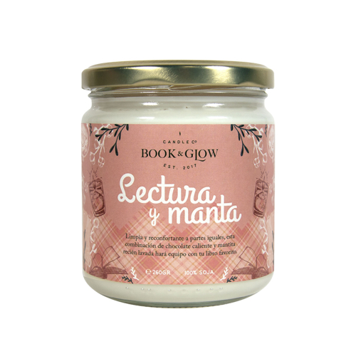 Book and Glow - *Perfect Moments* - Bougie de soja - Lectura y manta