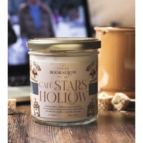 Book and Glow - *Mundos Extraordinarios* - Bougie de soja végétalienne - Café en Stars Hollow