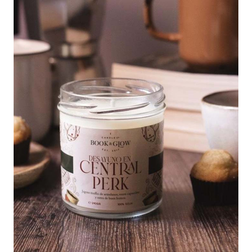 Book and Glow - *Mundos Extraordinarios*-  Bougie de soja - Desayuno en Central Perk