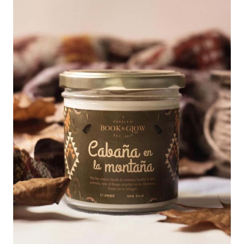 Book and Glow - *Perfect Moments* - Bougie de soja - Cabaña en la montaña