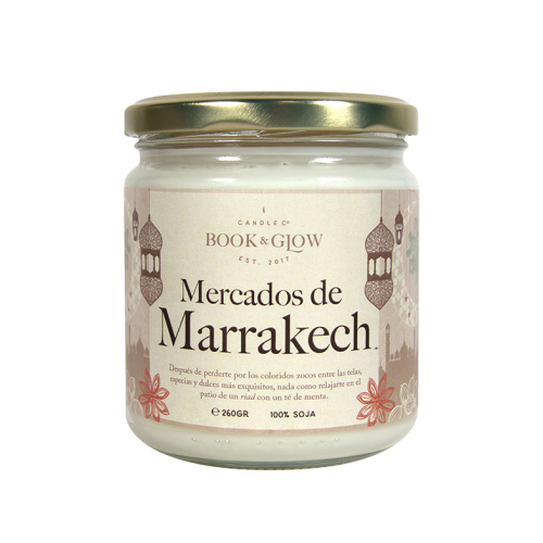 Book and Glow - *Wanderlust* - Bougie Soja - Mercados de Marrakech