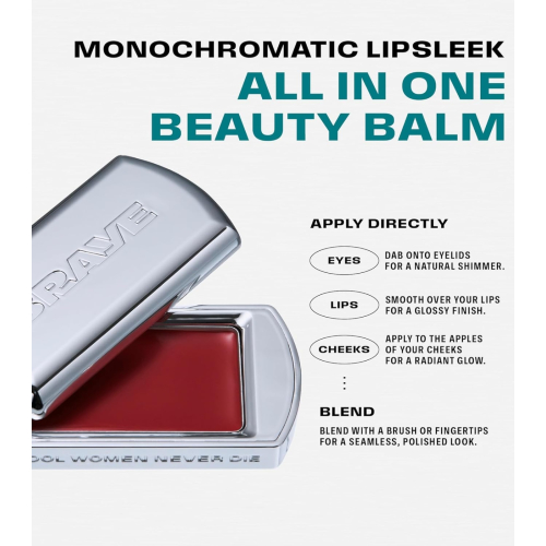 Braye - Baume pour les lèvres et les joues Lipsleek - 01: Ardor