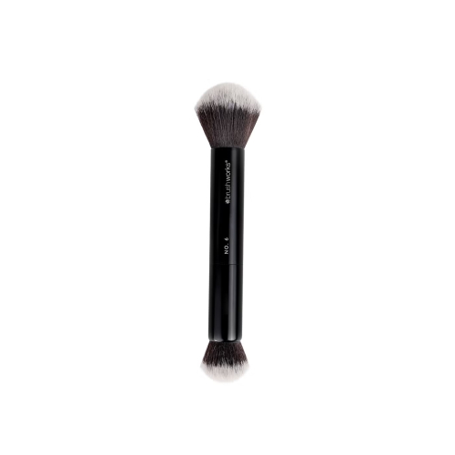 Brushworks - Pinceau double embout pour produits en poudre et en crème - Nº 6