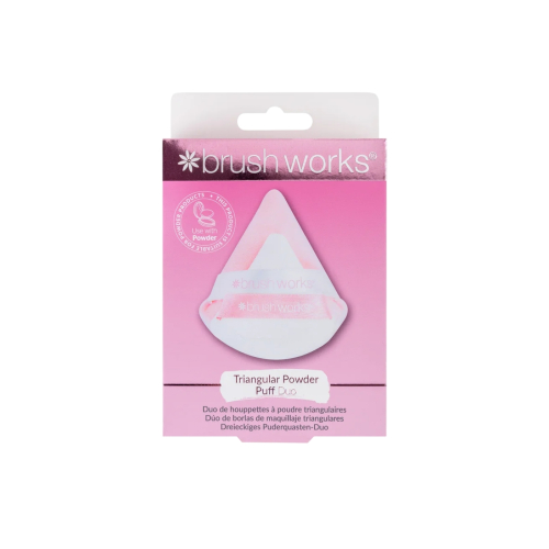 Brushworks Triangle Makeup Puff Duo