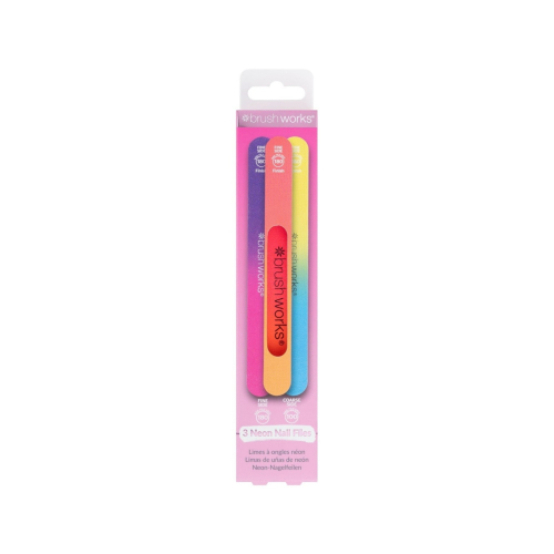 Brushworks - Ensemble de 3 limes à ongles Neon
