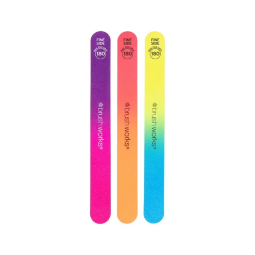 Brushworks - Ensemble de 3 limes à ongles Neon