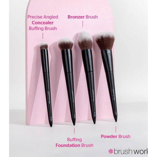 Brushworks - Ensemble de pinceaux Buff and Blend Face Set