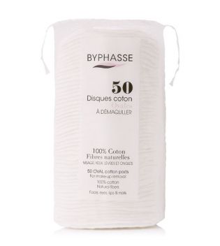 Byphasse - Disques de coton ovales - 50 unités