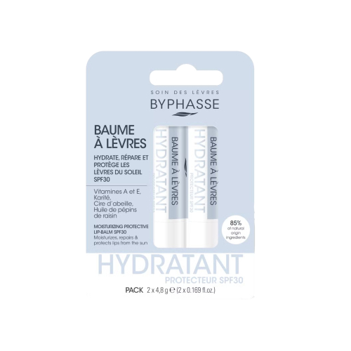 Byphasse - Duo de baumes à lèvres hydratants avec SPF30