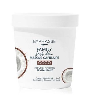 Byphasse - *Family fresh délice* - Masque capillaire - Noix de coco : cheveux colorés