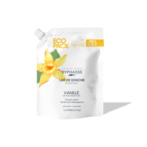 Byphasse - Recharge de gel douche Caresse - Fleur de vanille