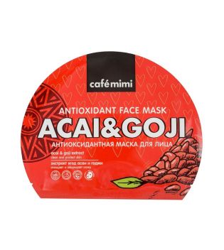 Café Mimi - Masque antioxydant en tissu - Acai & Goji