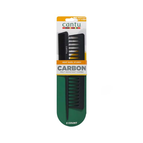 Cantu - Lot de 2 peignes Carbon Melt Resistant