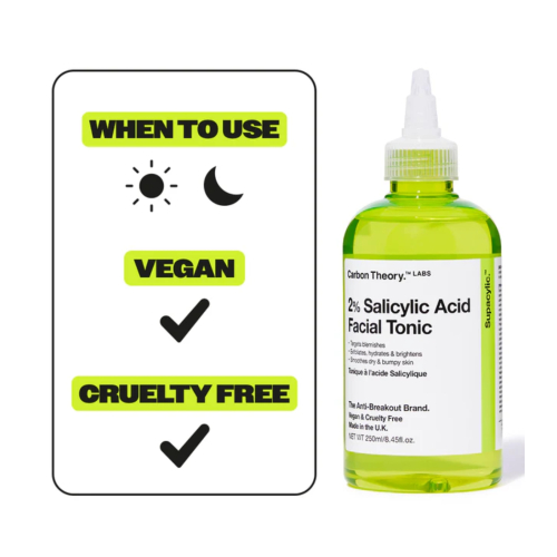 Carbon Theory - *Supacylic* - Lotion tonique pour le visage avec 2% d'acide salicylique