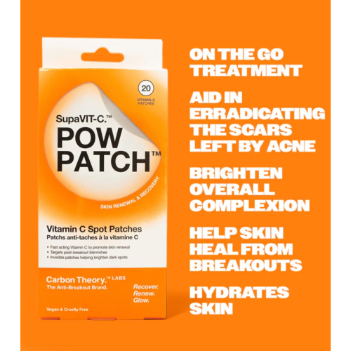 Carbon Theory - *SupaVIT-C* - Patchs anti-imperfections Pow Patch - 20 unités