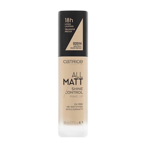 Catrice - Fond de teint All Matt Shine Control - 020N: Neutral Nude Beige