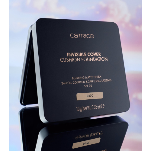Catrice - *Glass Cloud* - Base de maquillage Invisible Cover Cushion Foundation - C027C