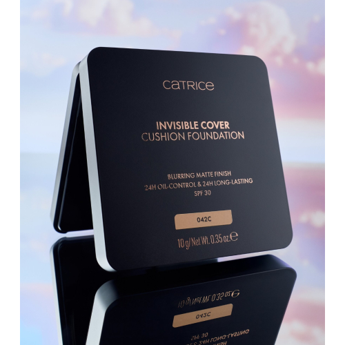 Catrice - *Glass Cloud* - Base de maquillage Invisible Cover Cushion Foundation - C042C