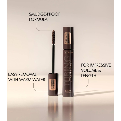 Catrice - Mascara Volumisant Tubing Stay In Place - 020: Panda-Proof Brown