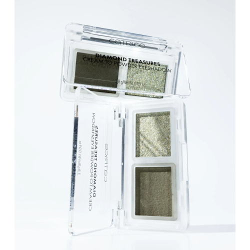 Catrice - Palette de fards à paupières crème en poudre Diamond Treasures - 040: Olive Twinkle