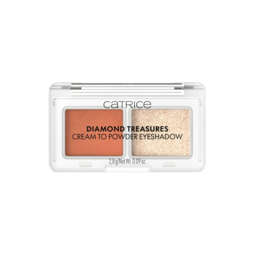 Catrice - Palette de fards à paupières crème en poudre Diamond Treasures - 050: Peach Gleam