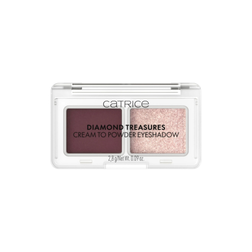 Catrice - Palette de fards à paupières crème en poudre Diamond Treasures - 060: Burgundy Glitz