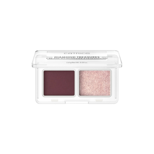 Catrice - Palette de fards à paupières crème en poudre Diamond Treasures - 060: Burgundy Glitz