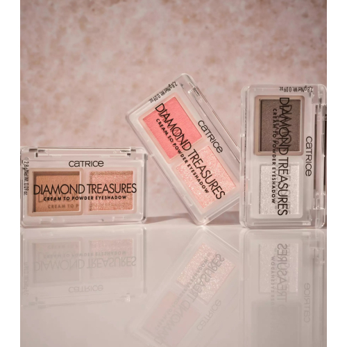 Catrice - Palette de fards à paupières crème-poudre Diamond Treasures - 010: Hazel Spark