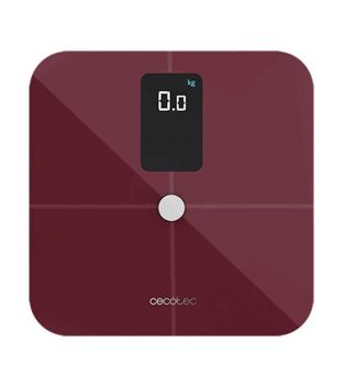 Cecotec - Pèse-personne Surface Precision 10400 Smart Healthy Vision - Grenat
