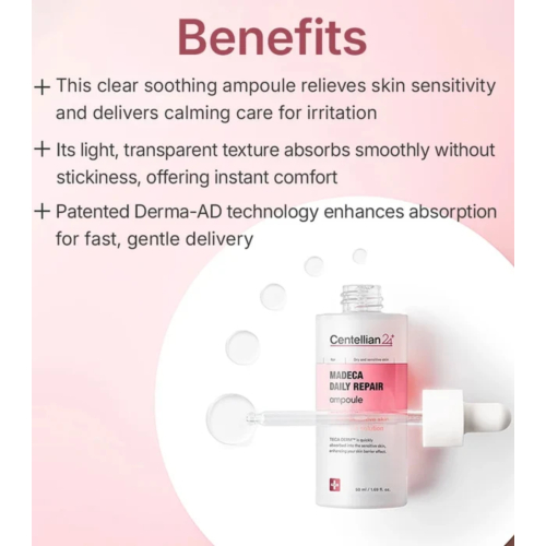 Centellian24 - *Daily Repair* - Sérum facial peau sensible Total Care Solution