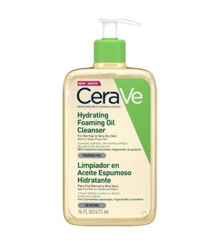Cerave - Huile Nettoyante Moussante Hydratante Peaux Normales à Très Sèches - 473ml